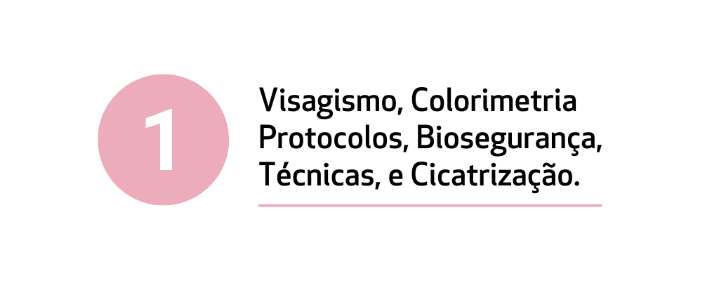 Fundamentos, Visagismo, Colorimetria, Cicatrização, Técnicas e Segurança.